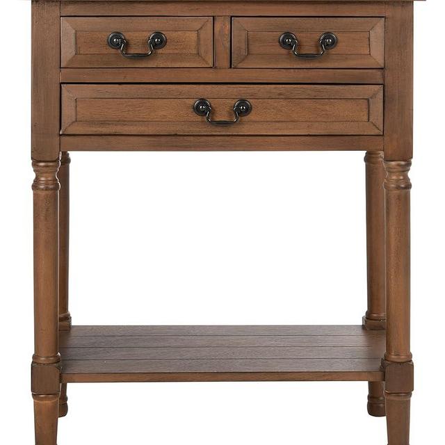 Safavieh Home Collection Primrose Brown 3-Drawer Console Table