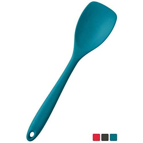 StarPack Premium Silicone Spoonula/Spatula Spoon, High Heat Resistant to 600°F, Hygienic One Piece Design, Non Stick Rubber Cooking Utensil (Teal Blue)