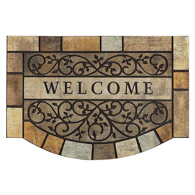 MTOUOCK Durable Door Mats, 23"x35" Inches Heavy-Duty Welcome Mat for Front Door with Non-Slip Rubber Backing, Commercial Outside Doormat, Outdoor Rug for Garage, Patio, High Traffic Area