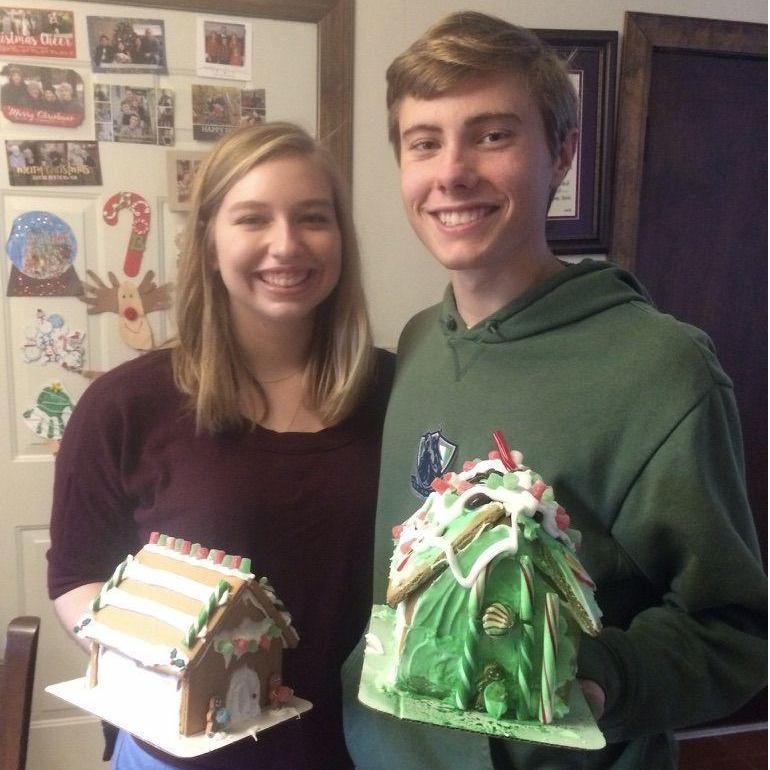 December 2016 - Annual Christmas Gingerbread Houses w/ the Mulvihills, Glen Carbon, Illinois