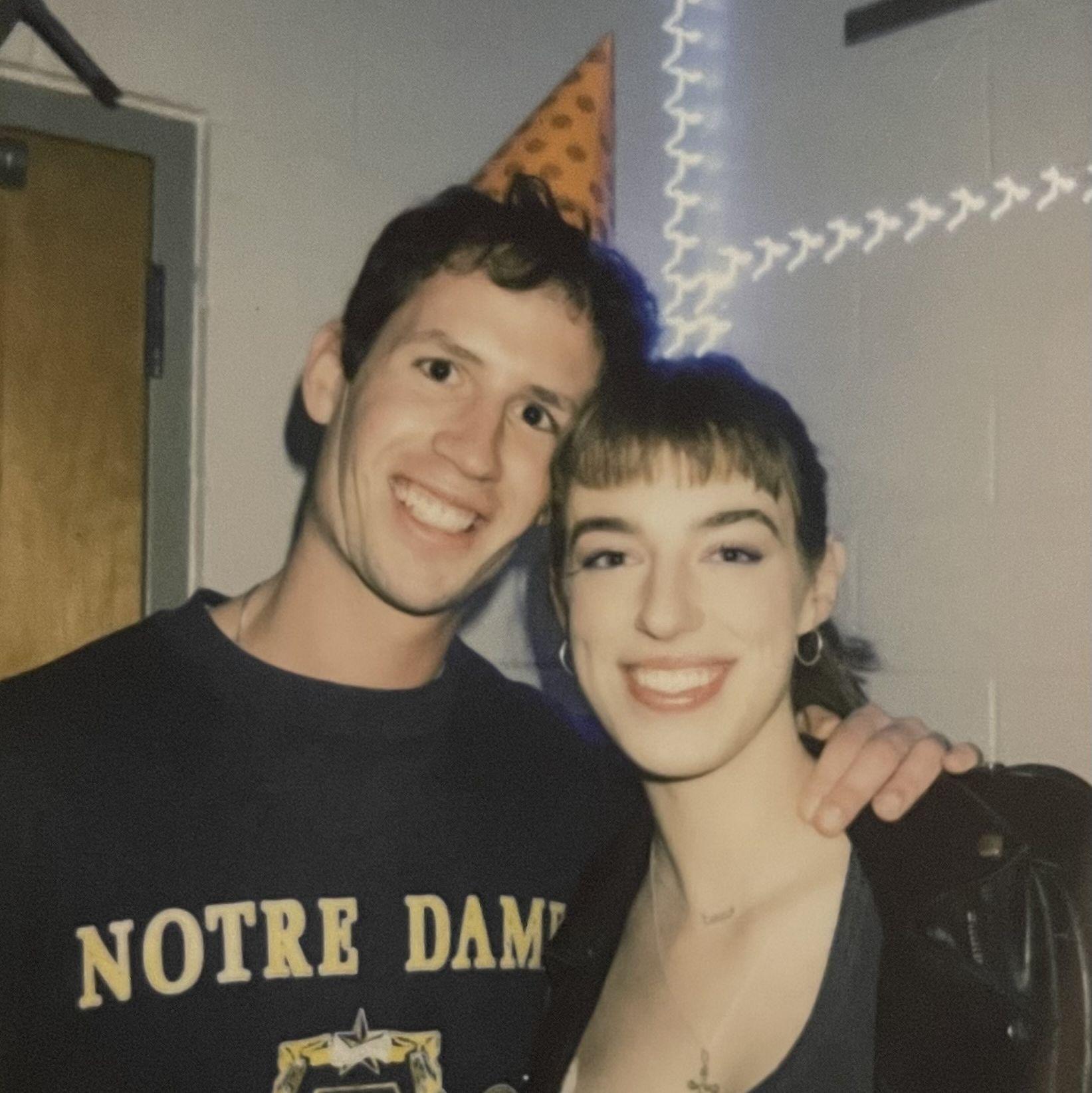 John-Luc and Grace attending their first birthday party as a couple. Their college dorms were a minute's walk from each other.