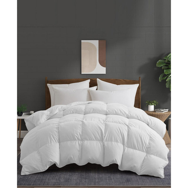 Unikome 360 Thread Count All Season Goose Down Feather Comforter, Full/Queen