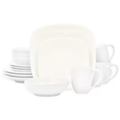 Noritake® Colorwave Square 16-Piece Dinnerware Set in White