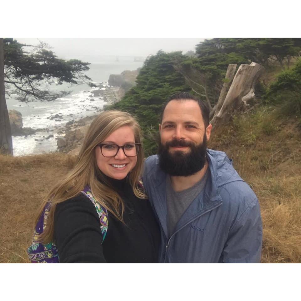 Hiking in Lands End Park, San Francisco, Ca.