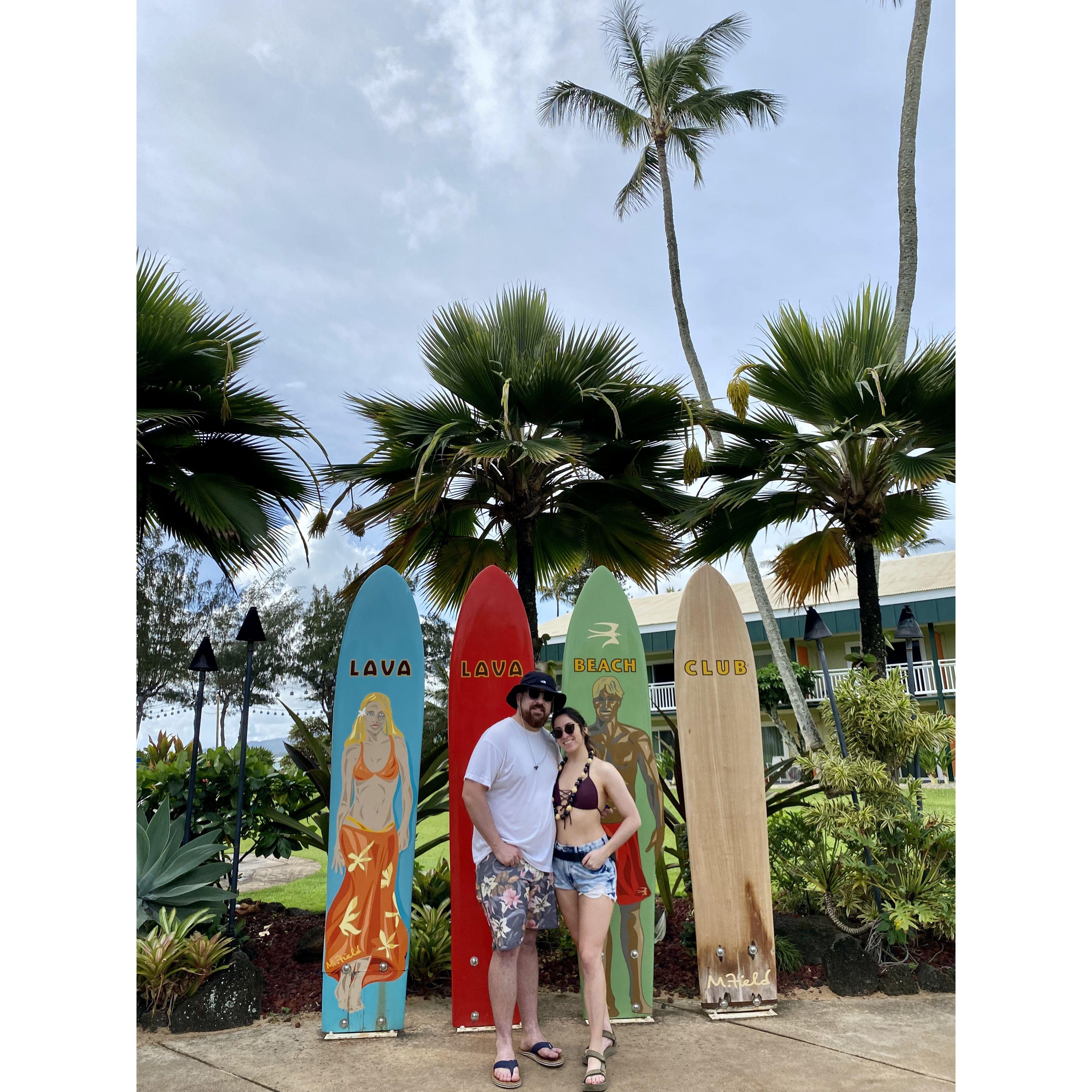 Kauai - where we got engaged.