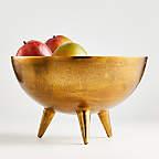 Picardy Brass Footed Bowl