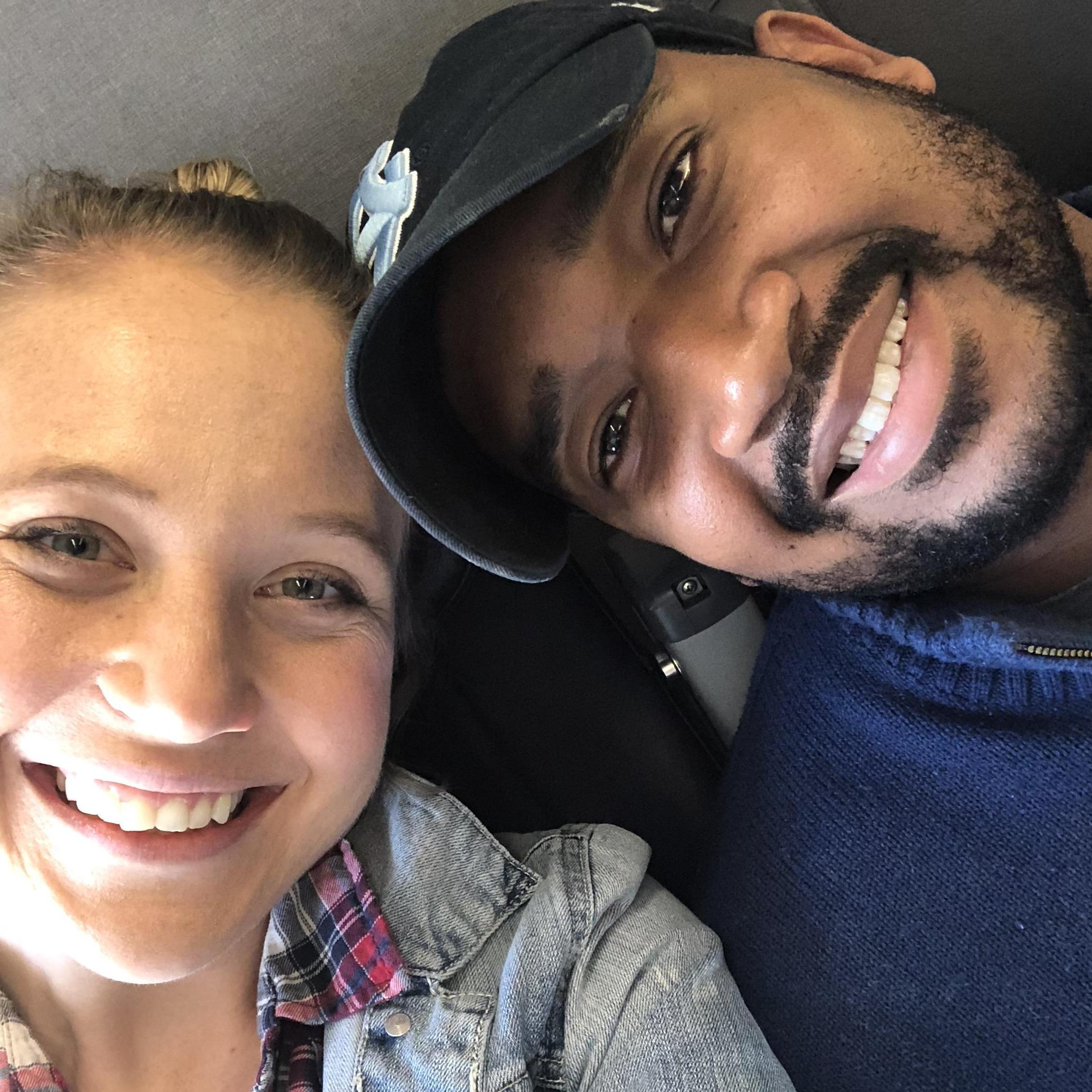 On the way to see Jabari's family for our first Thanksgiving with the Wrights! 2018
