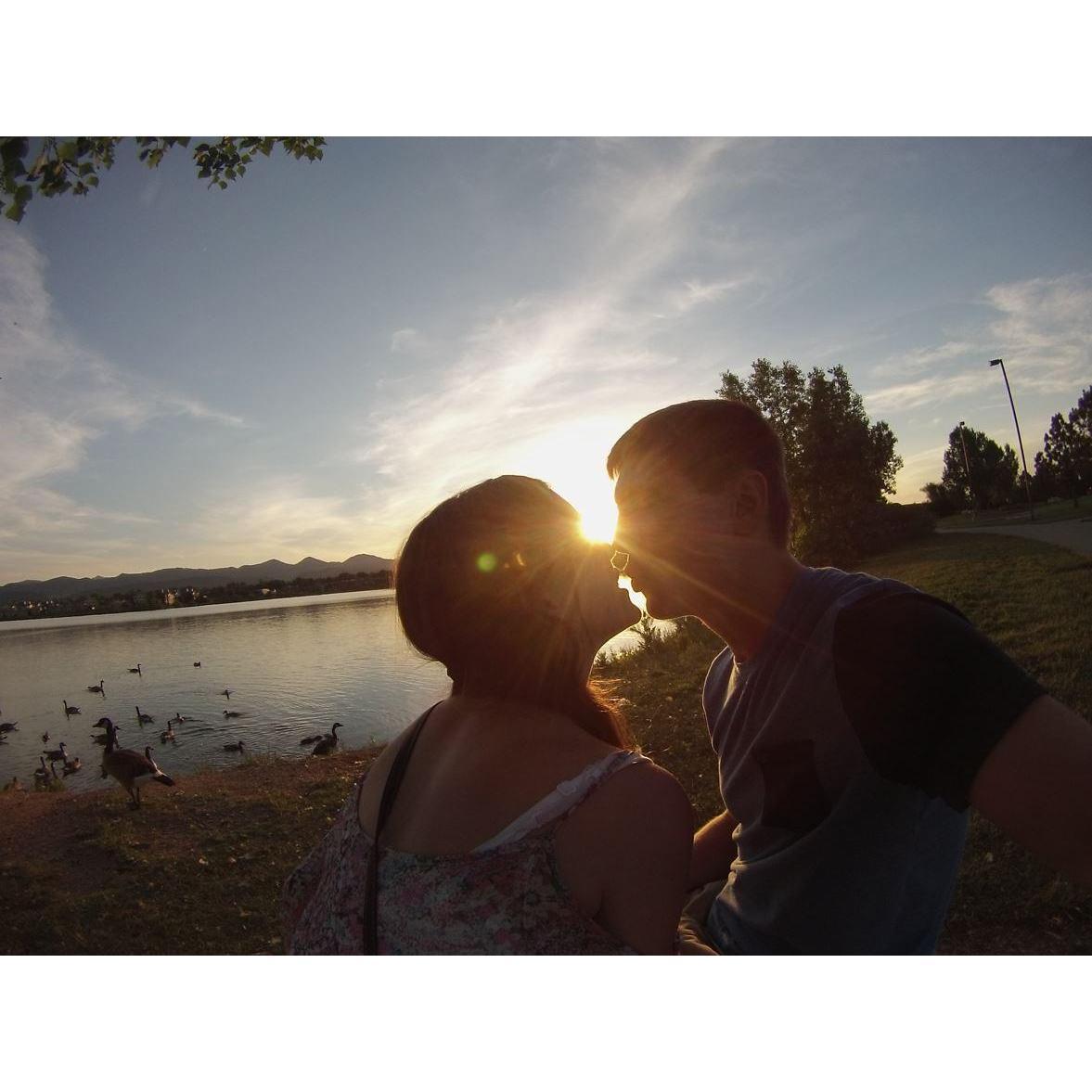 Our one year anniversary. Captured this at the park at sunset.