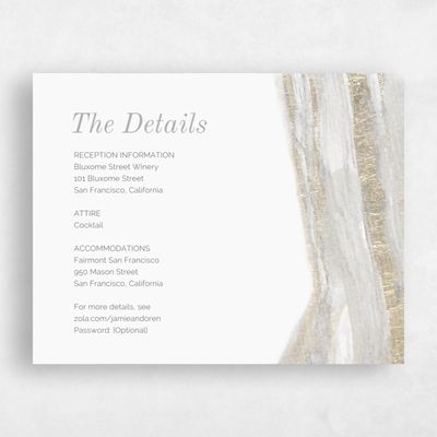 Grey Geometric Wedding Enclosure - Larimer
