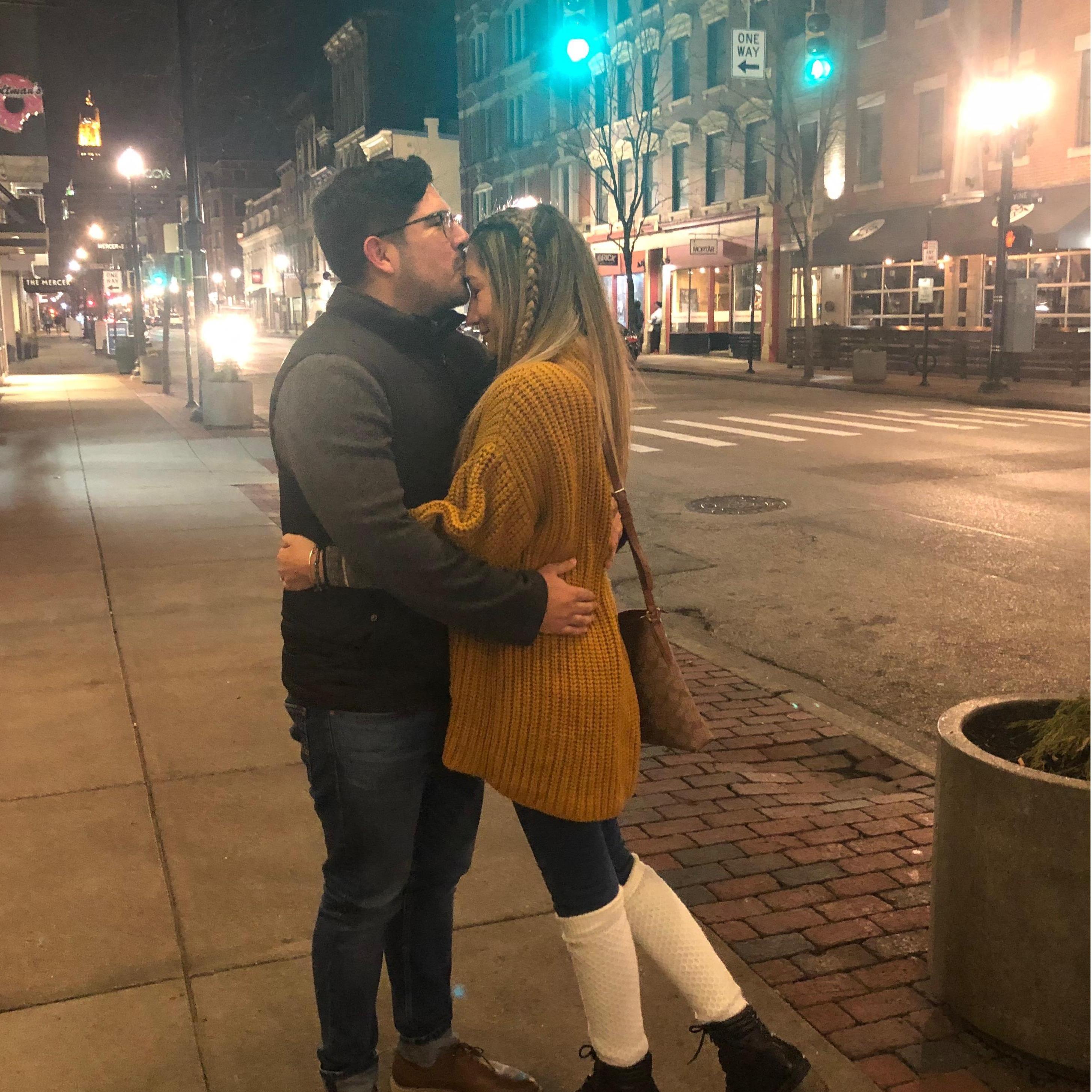 Lorena's first night in Cincinnati