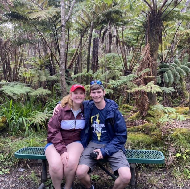 February 13th, 2022 - Volcano National Park, the lava tubes, waiting on a bench!