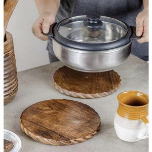 Wooden Trivets for Hot Dishes • Set of 2