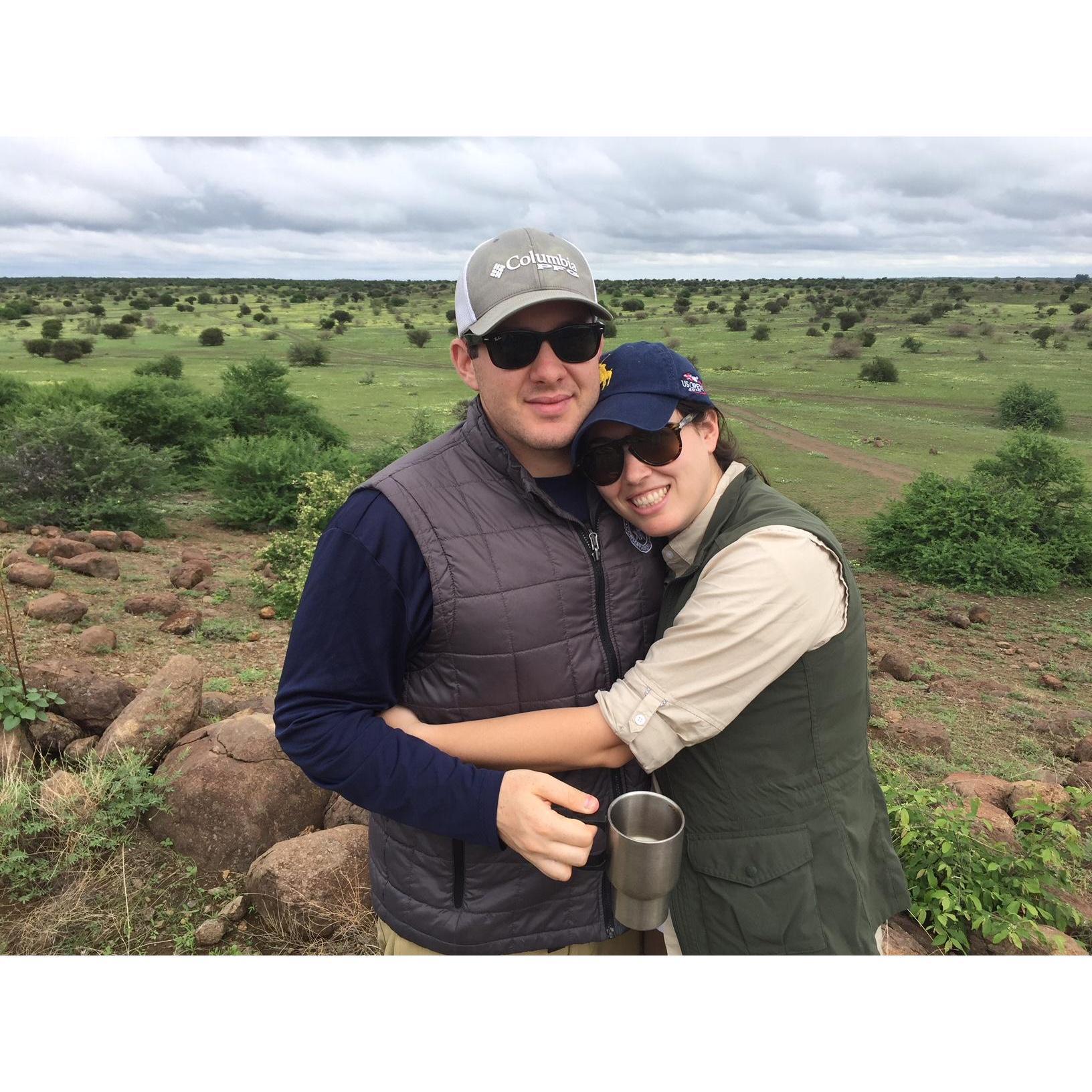 Early morning Safari ride in Botswana.