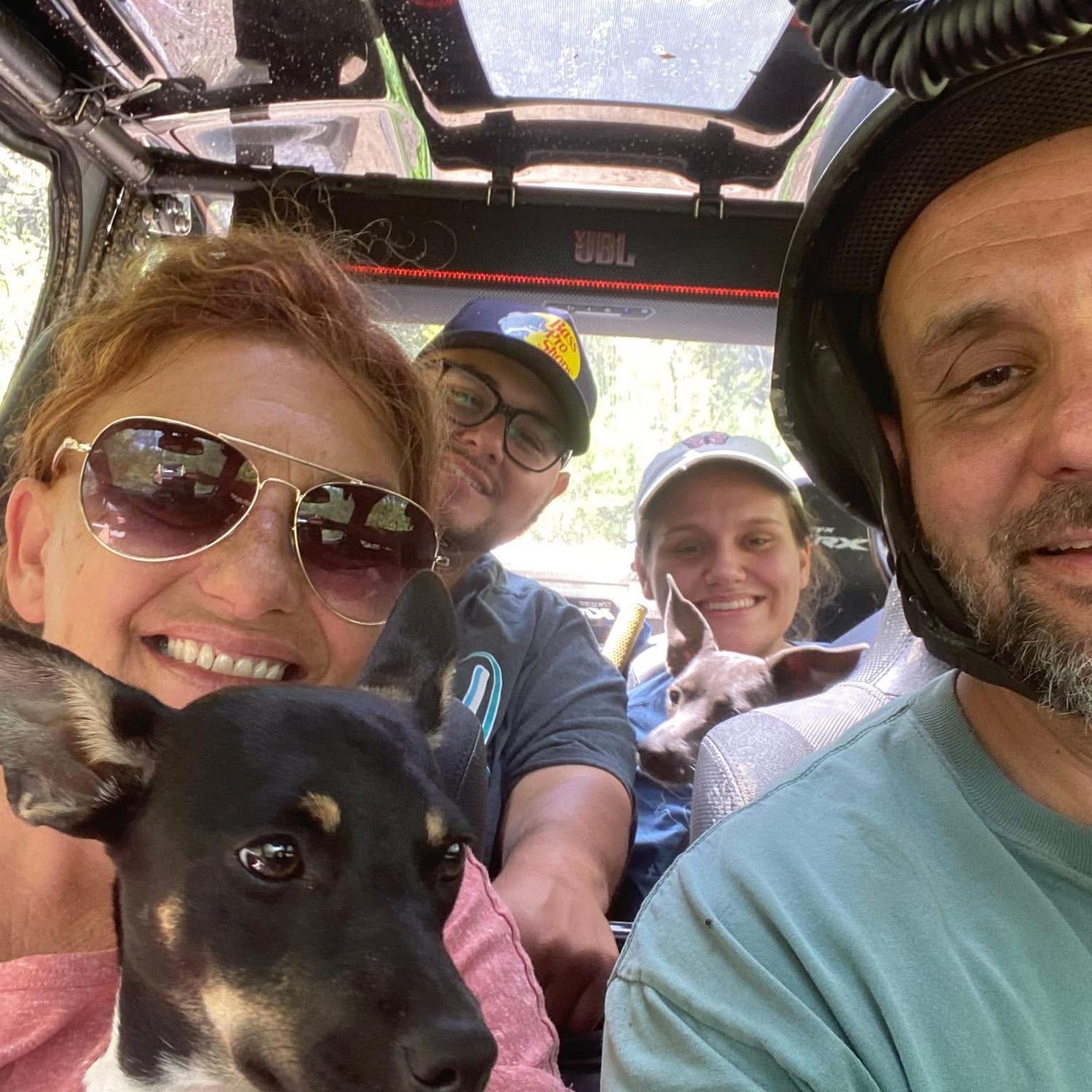 Israel’s first Hatfield McCoy trail ride with Vallen’s family.