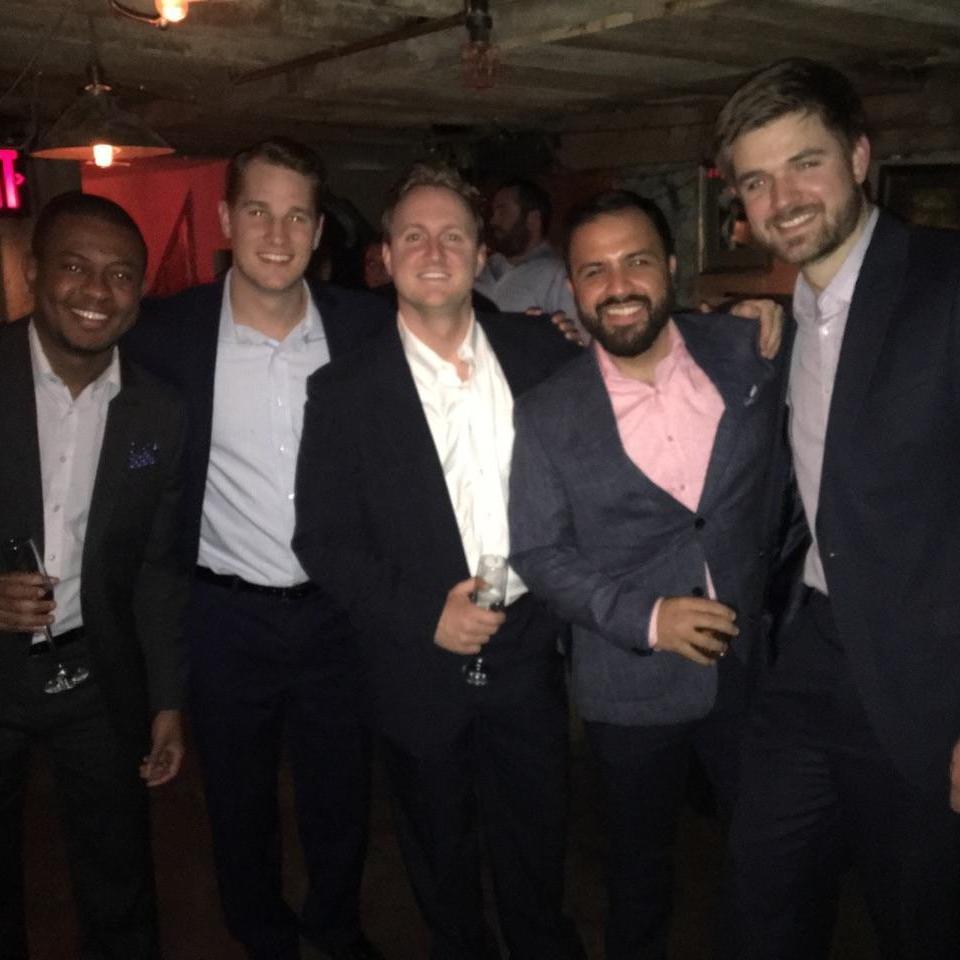 Jorge with the very best at our engagement party