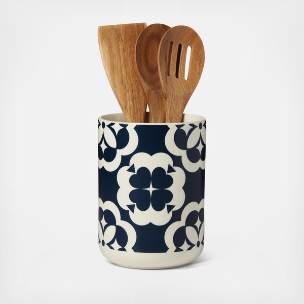 Kate Spade Geo Print Utensil Crock