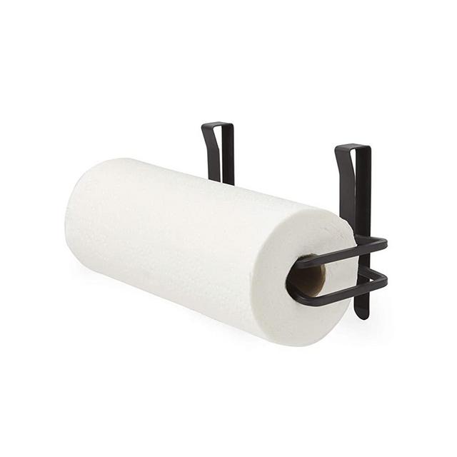 Umbra 1005752-040 Squire Paper Towel Holder for Kitchen, Bent Metal Wire Looks Like Cast Iron, Multi-Use, Black
