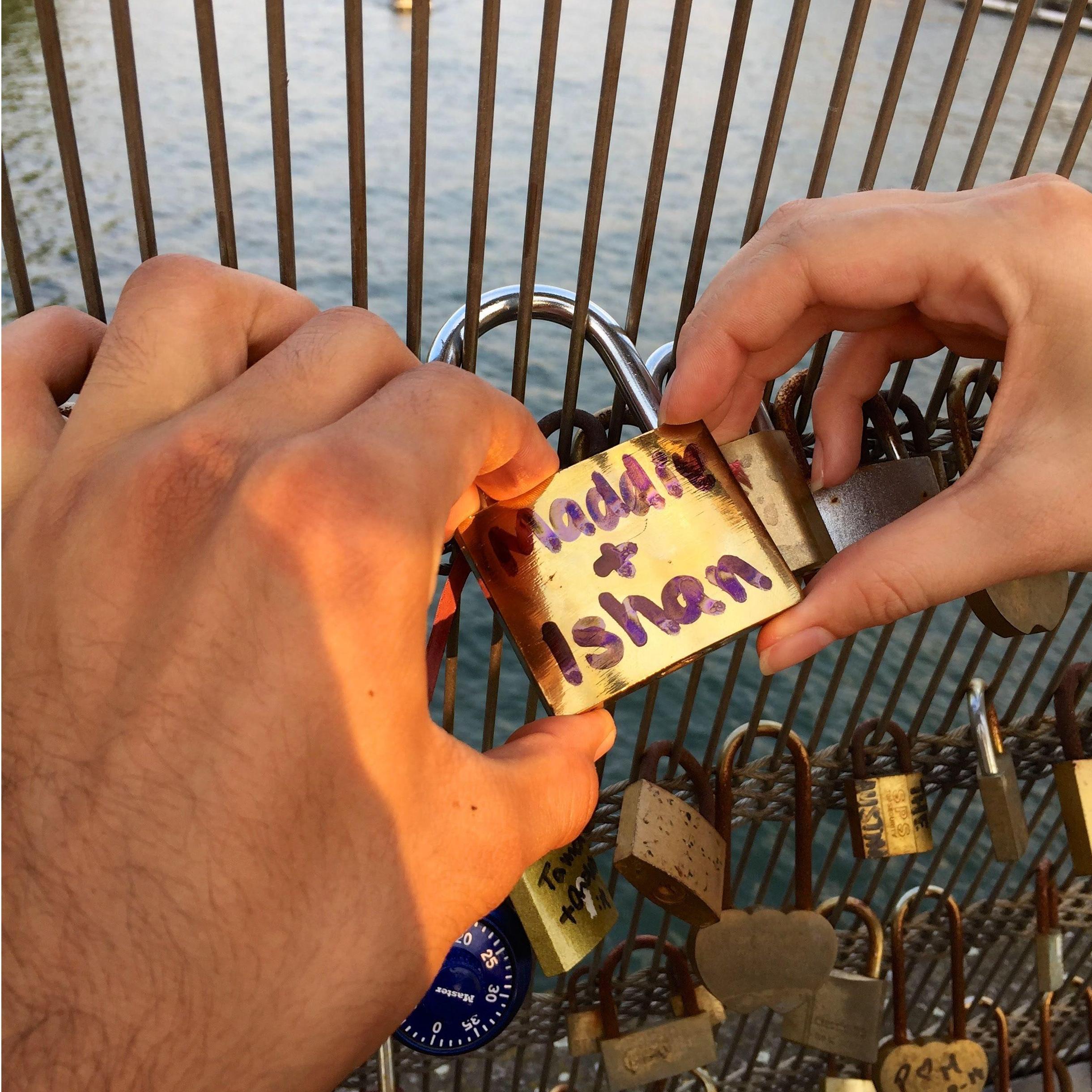 Paris Love Lock Bridge 7.4.15