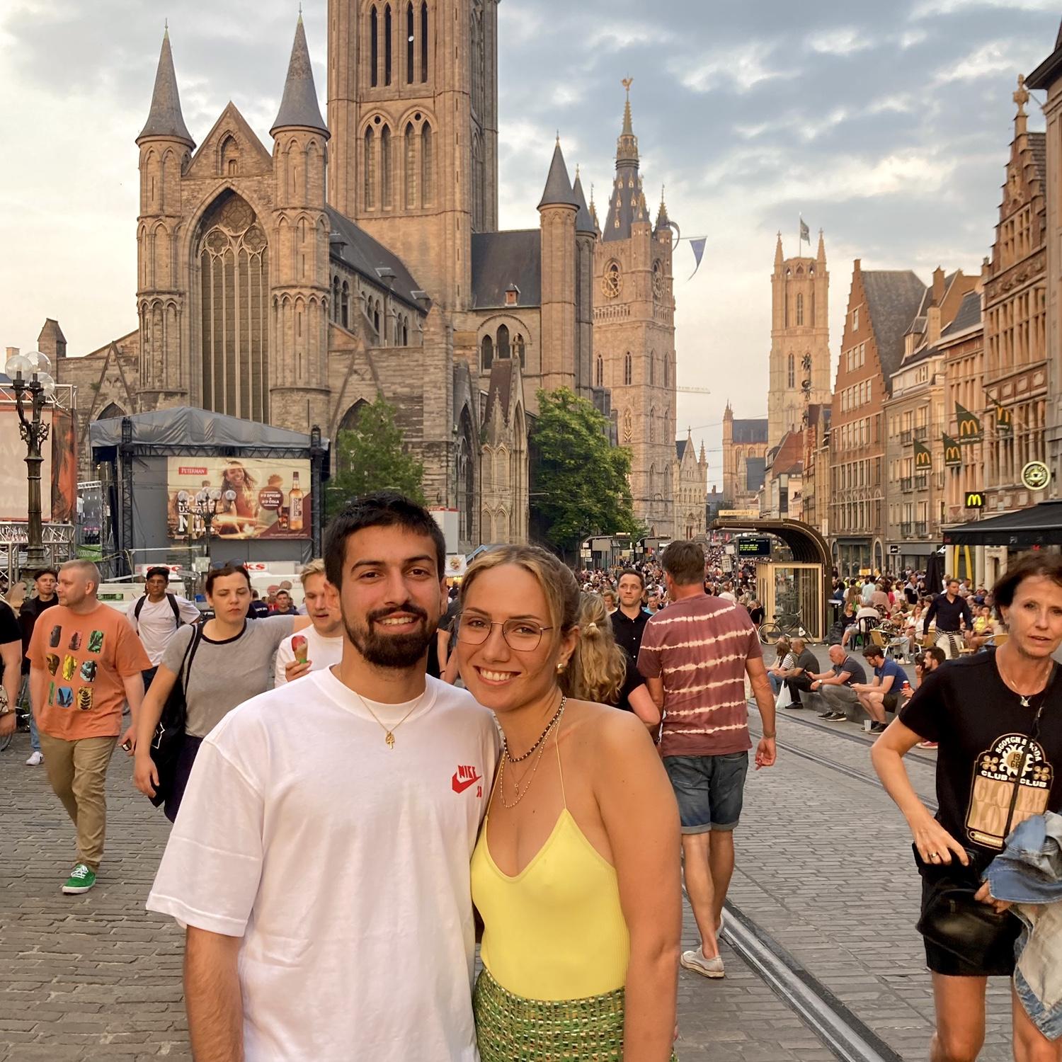 Our first of many Gent Festivals together