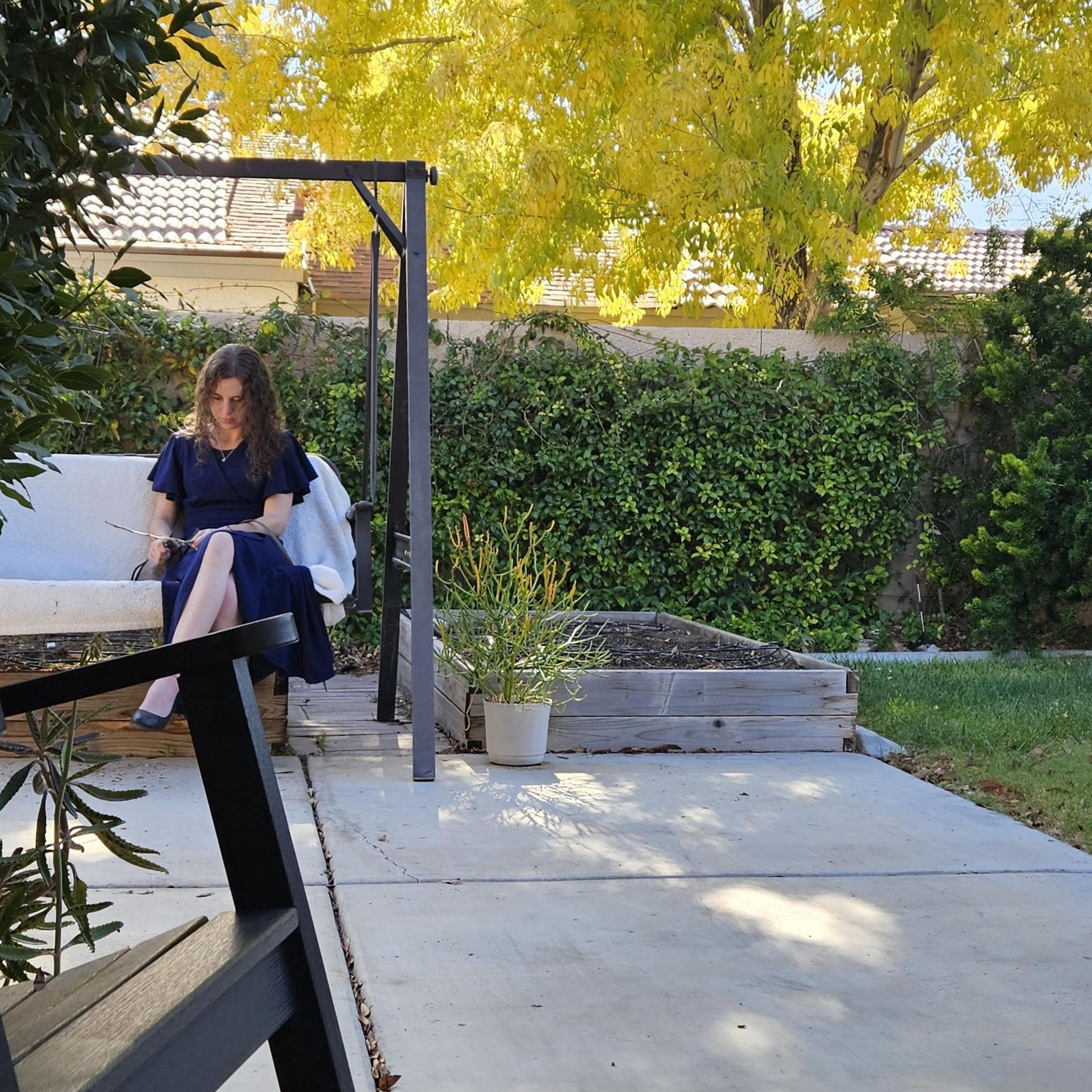 Daniel has a habit of taking photos when Kristlyn doesn't know she's the subject