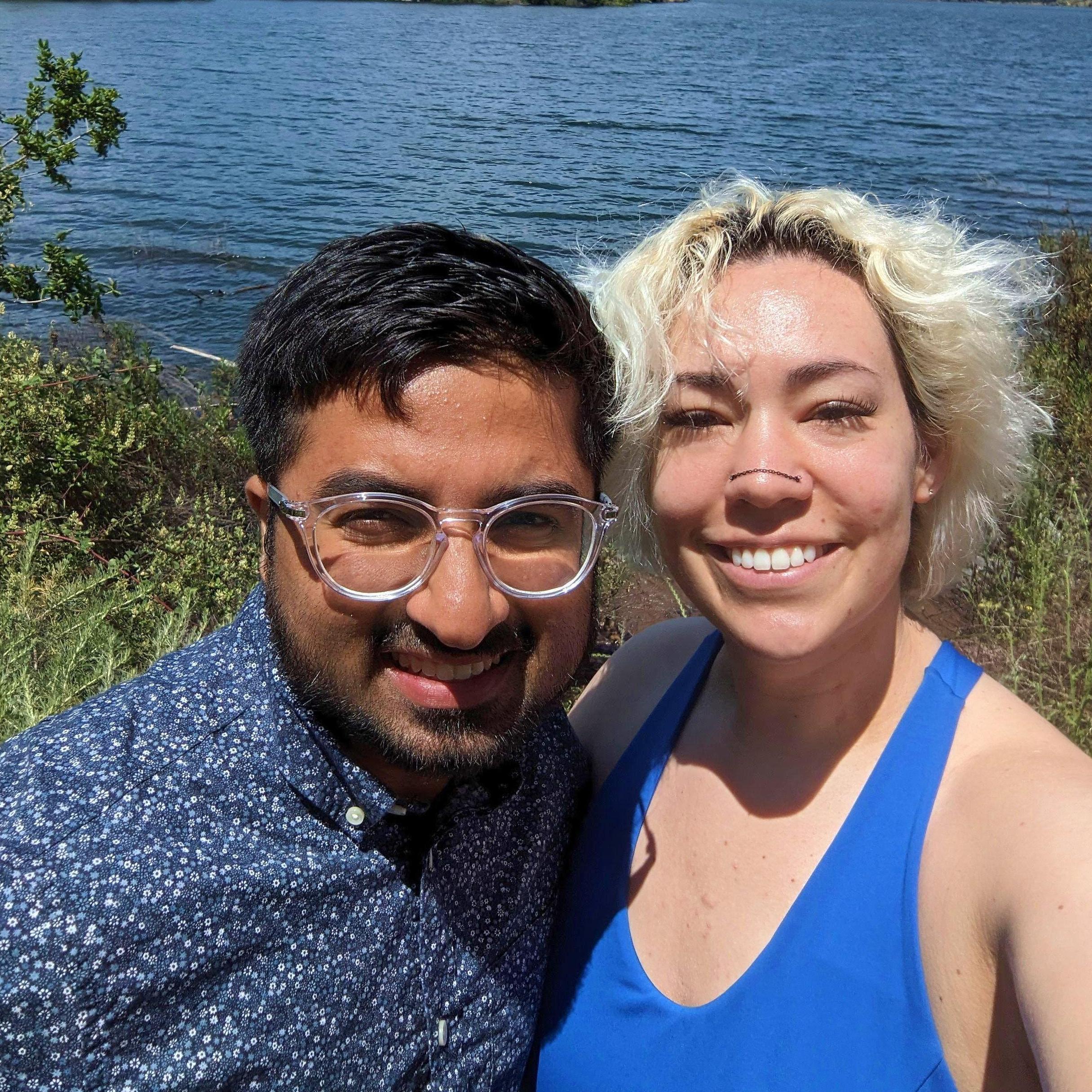 Our first photo together - May 2023