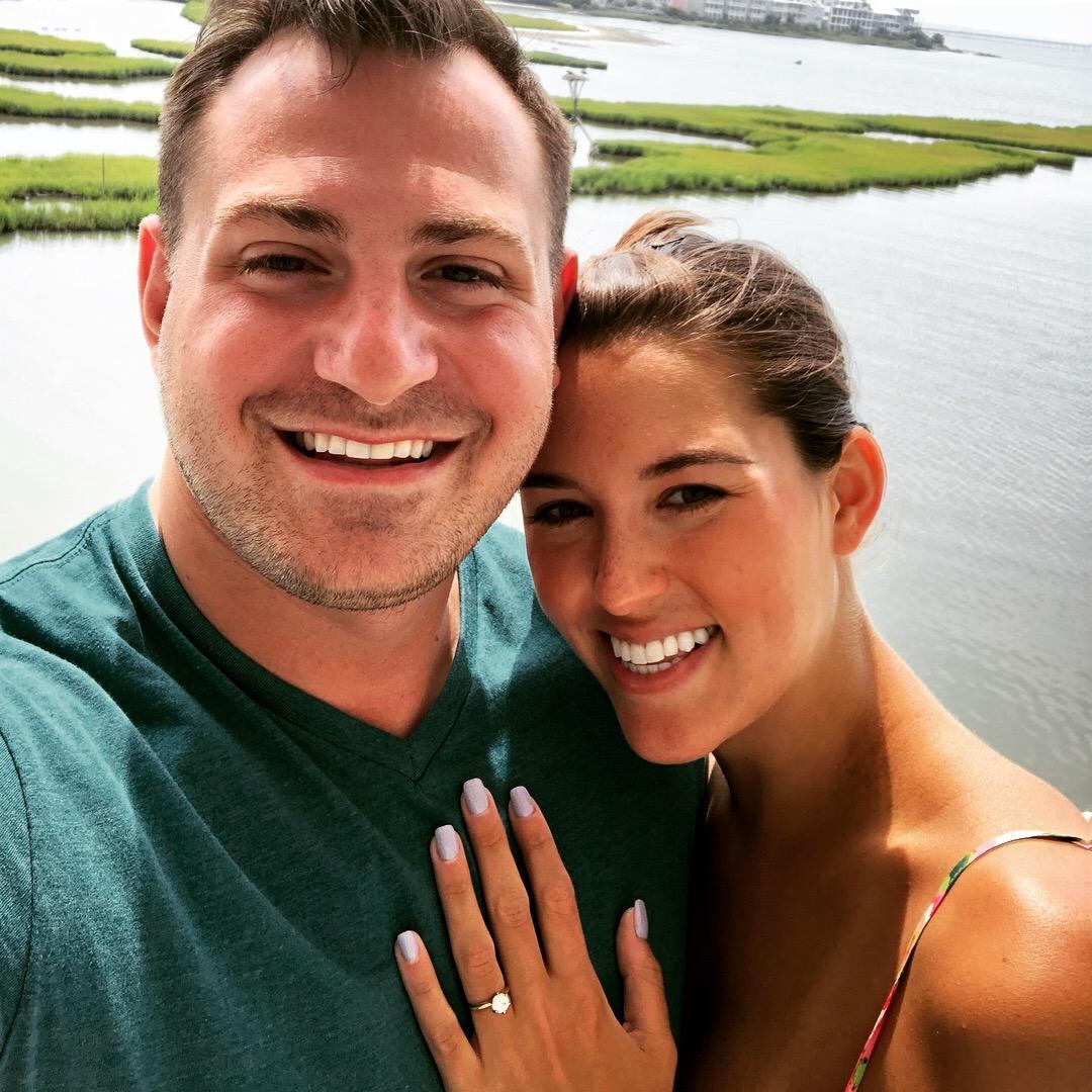 Shortly after we got engaged in Ocean City, MD.