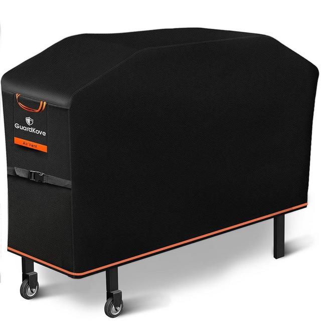 Griddle Cover for Blackstone 28" Griddle with Hood, 2025 Upgraded 1000D Heavy Duty Waterproof Flat Top 5483 Grill Cover, Tear & Fade Resistant with Buckle & Air Vents, Fits Blackstone 2 Burner Griddle