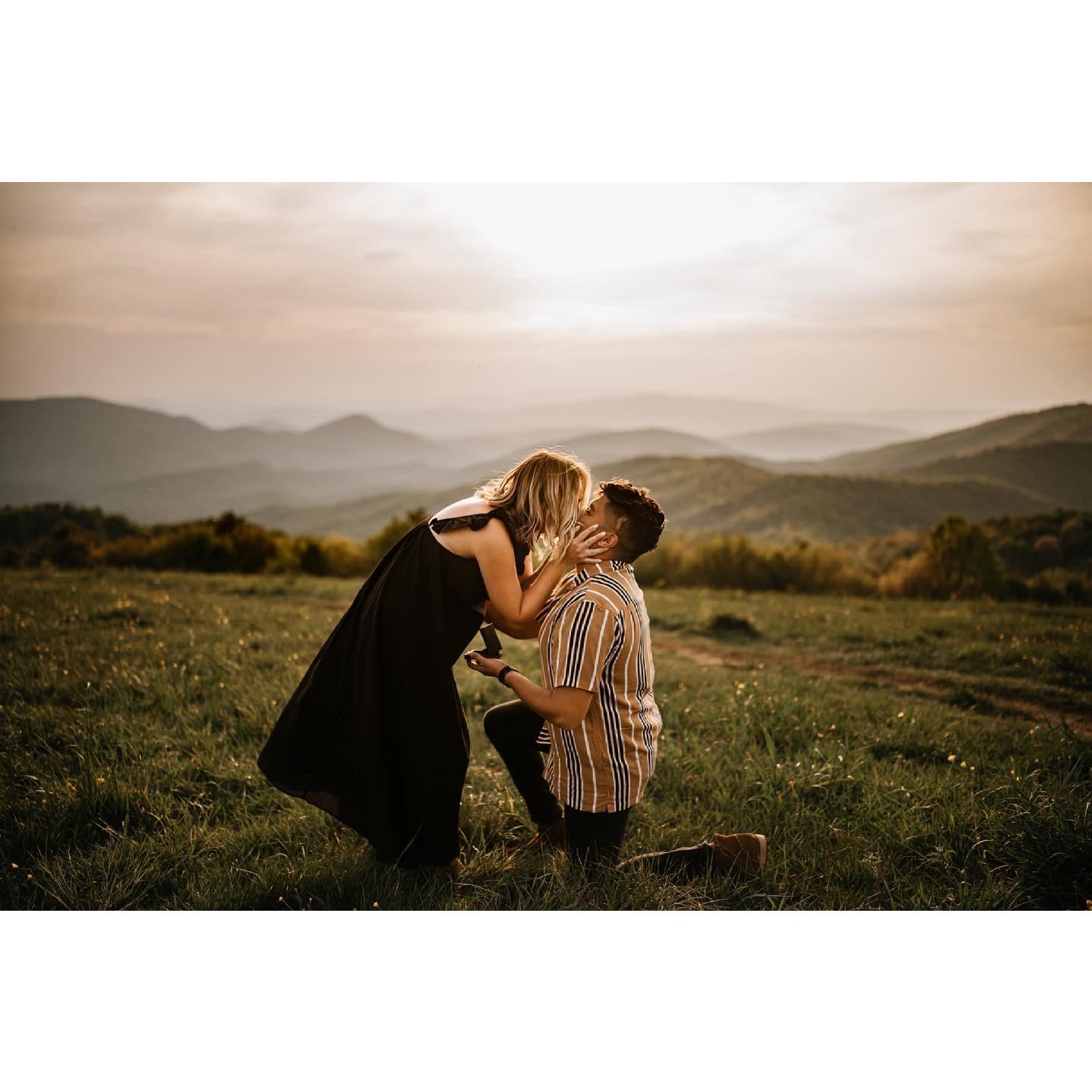 Max Patch, North Carolina, May 2021. The day we got engaged