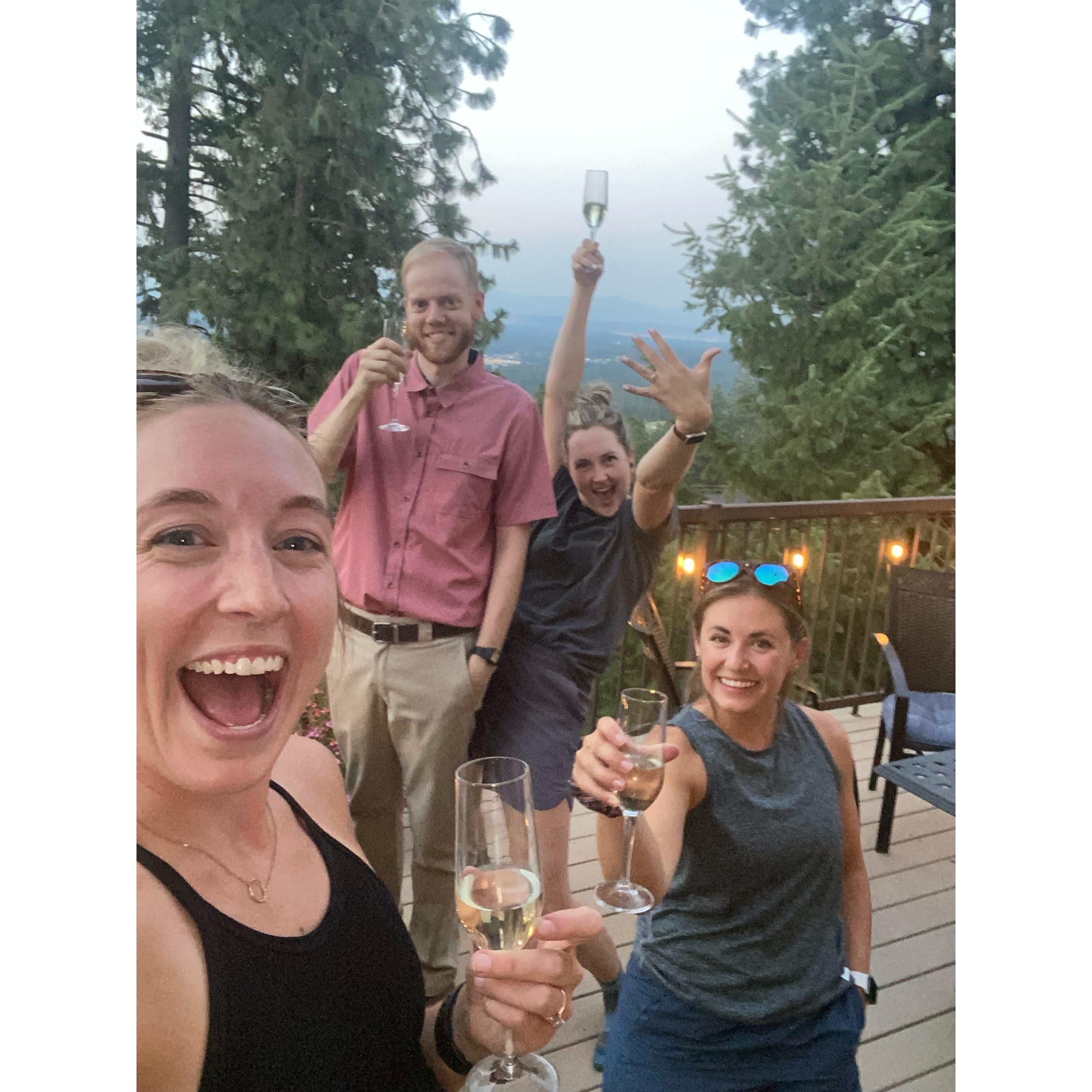 Thanks Katie and Emily for helping with the perfect proposal!
