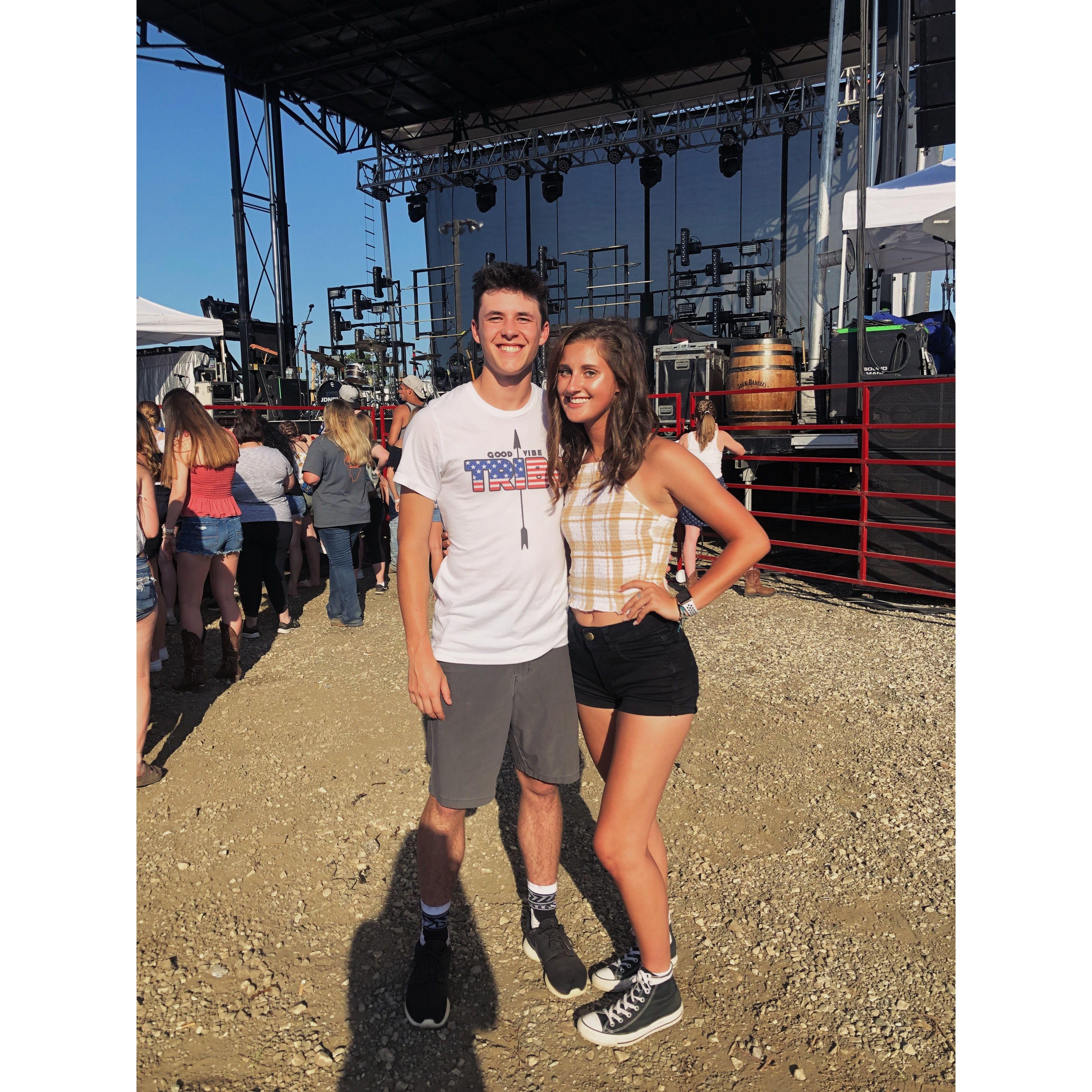 Bryce's first concert!