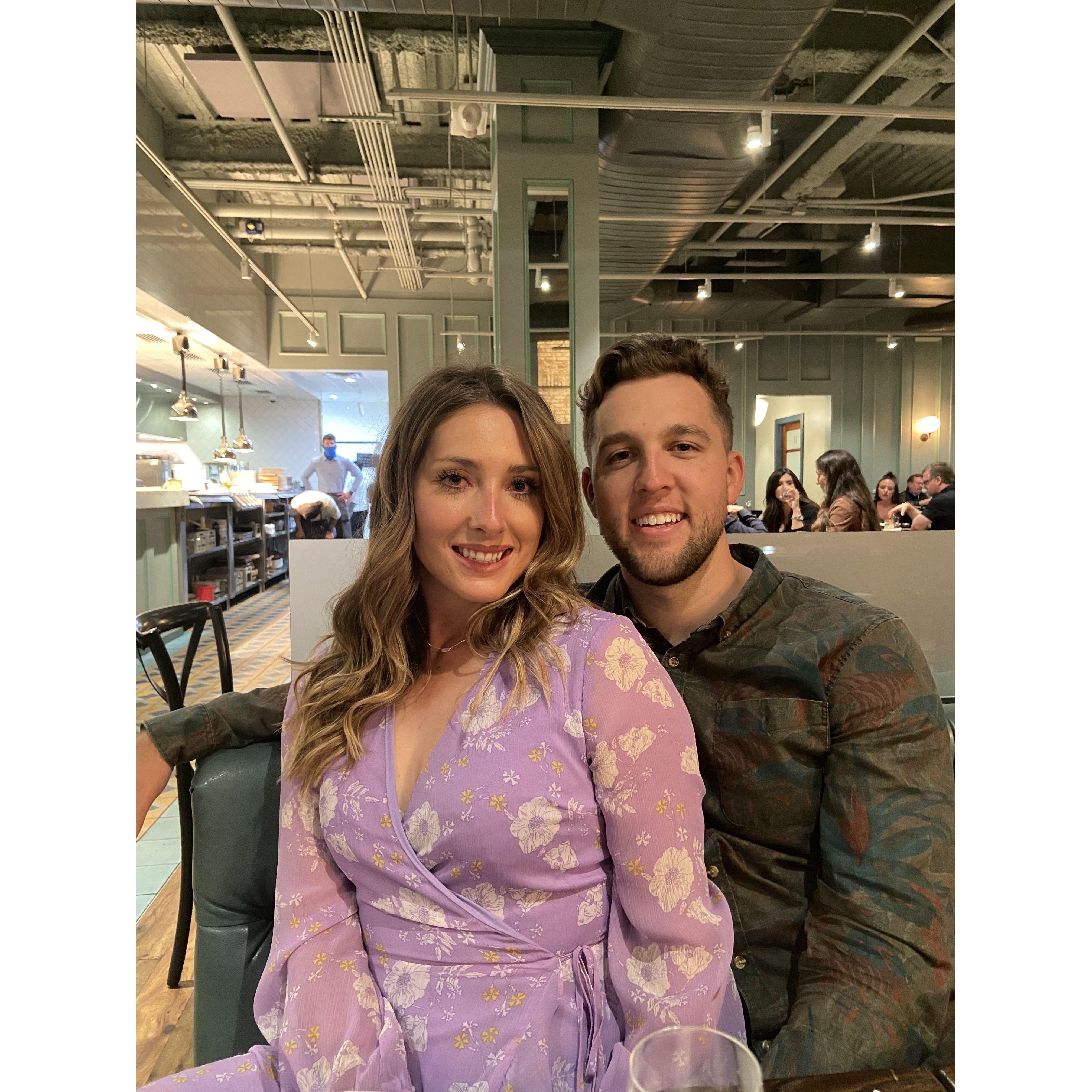 Gabrielle's birthday dinner at On Swann in Tampa, Florida.