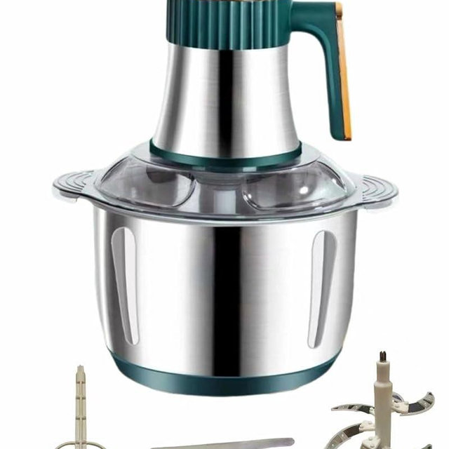Aptovpvp 5L Electric Meat Grinder, Stainless Steel Dough Machine, 500w Strong Food Processing Machine, 5-Speed Mode, Used For Dough Stirring, Onion, Meat, Nuts, Fruits, Garlic, Vegetables, Baby Food ﻿