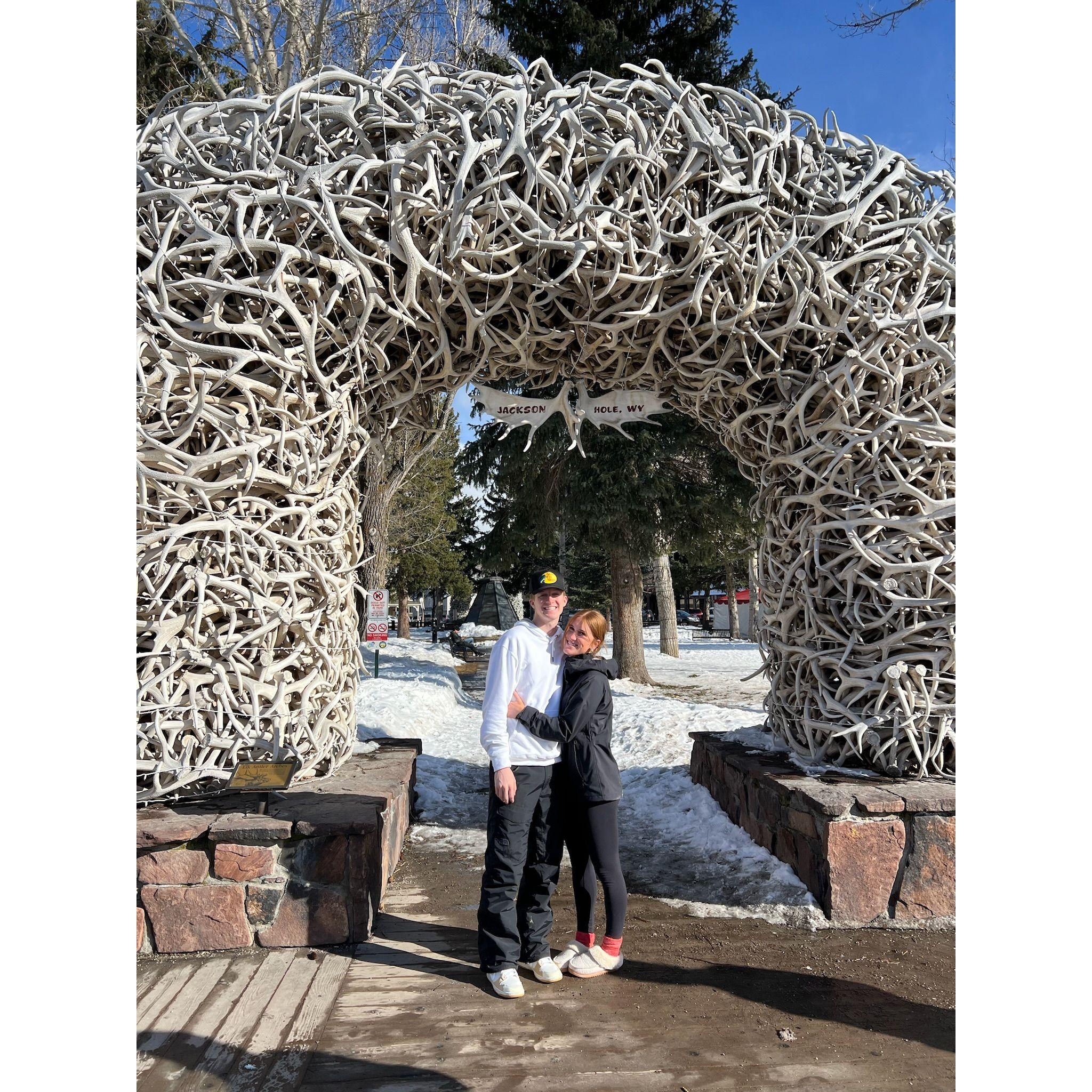 Made it official in March 2024! Logan asked Taitum to be his girlfriend on a ski lift at Jackson Hole—lucky single rider and all for the perfectly awkward moment.