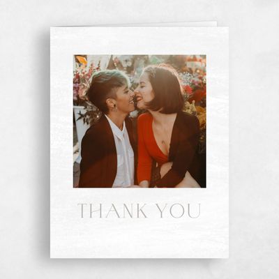 Smoke, Grey Wedding Thank You - Belanger Photo