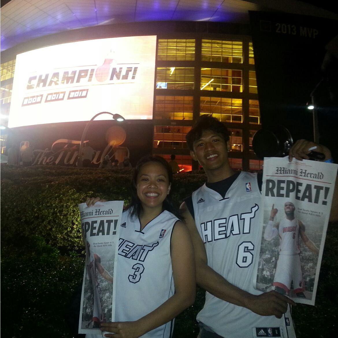 2013 Championship Run!!! Right after Game 7 against the San Antonio Spurs