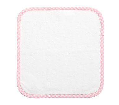 Gingham Washcloth Set of 3, Pink