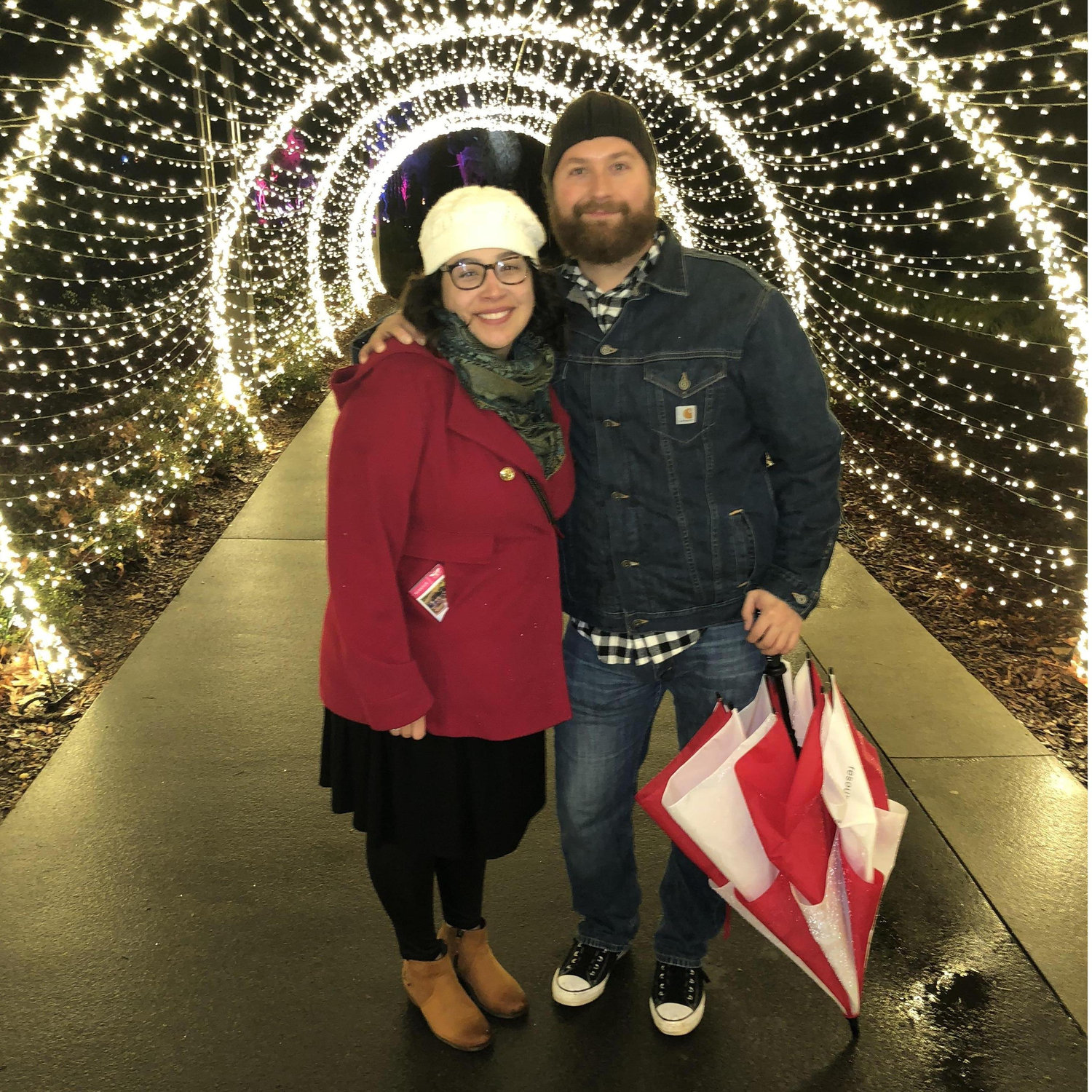 Atlanta Botanical Gardens lights display. We've done this every December so far!