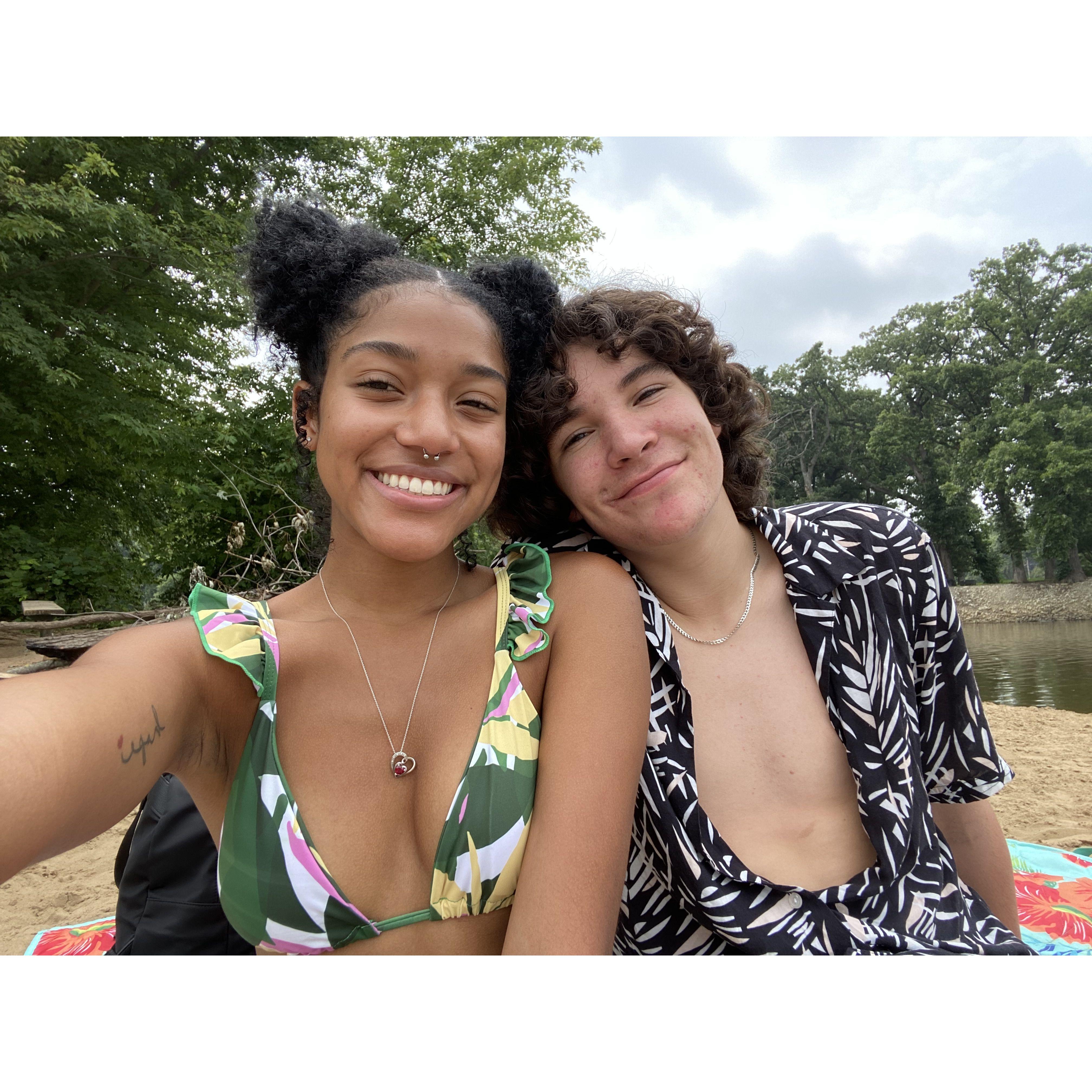 Summer 2021 
- Beach trip with Elliot’s family