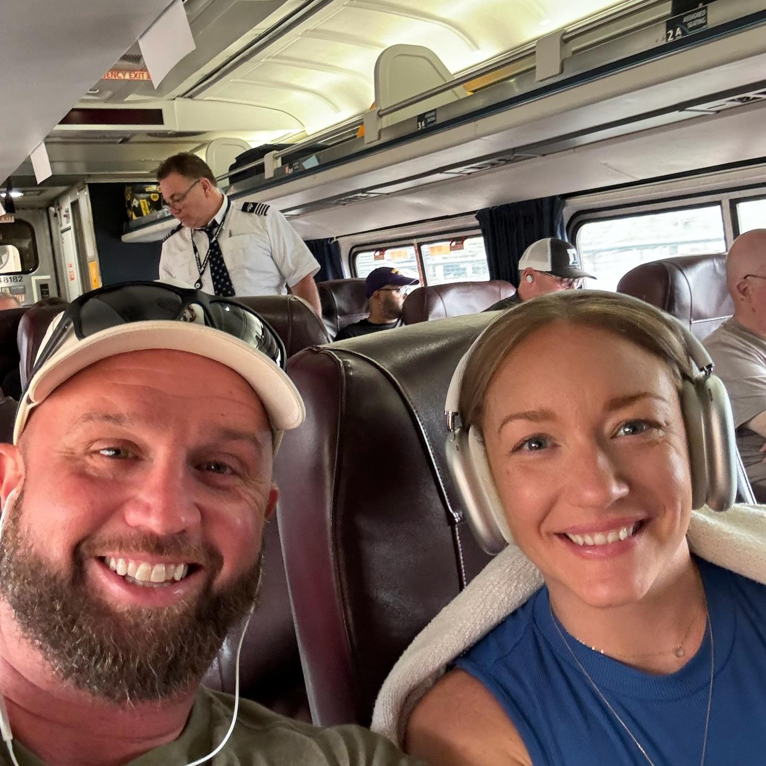 First train ride! Boston to Portland.