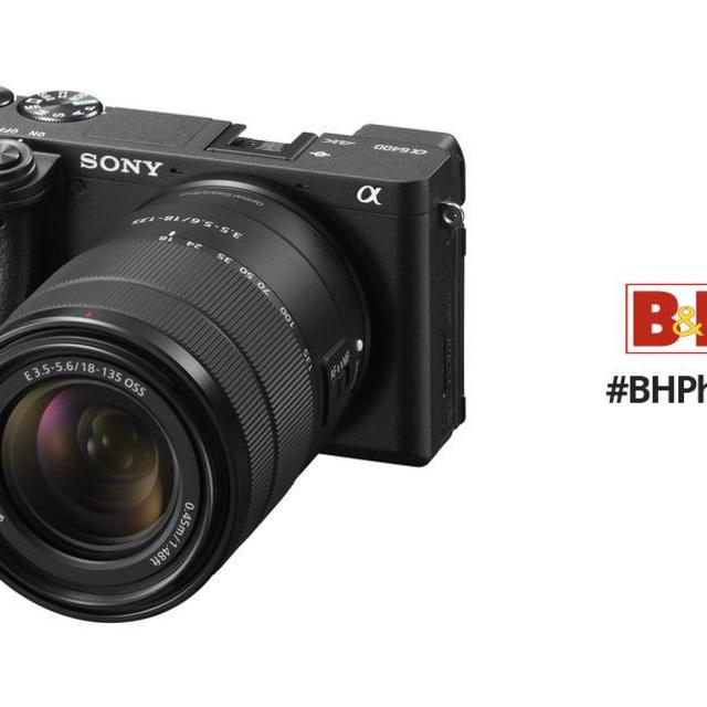 Sony Camera																														Alpha a6400 Mirrorless Digital Camera with 18-135mm Lens