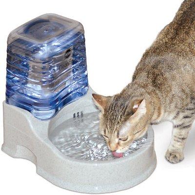 K&H Pet Products CleanFlow Filtered Water Bowl with Reservoir for Cats, 80-oz bowl