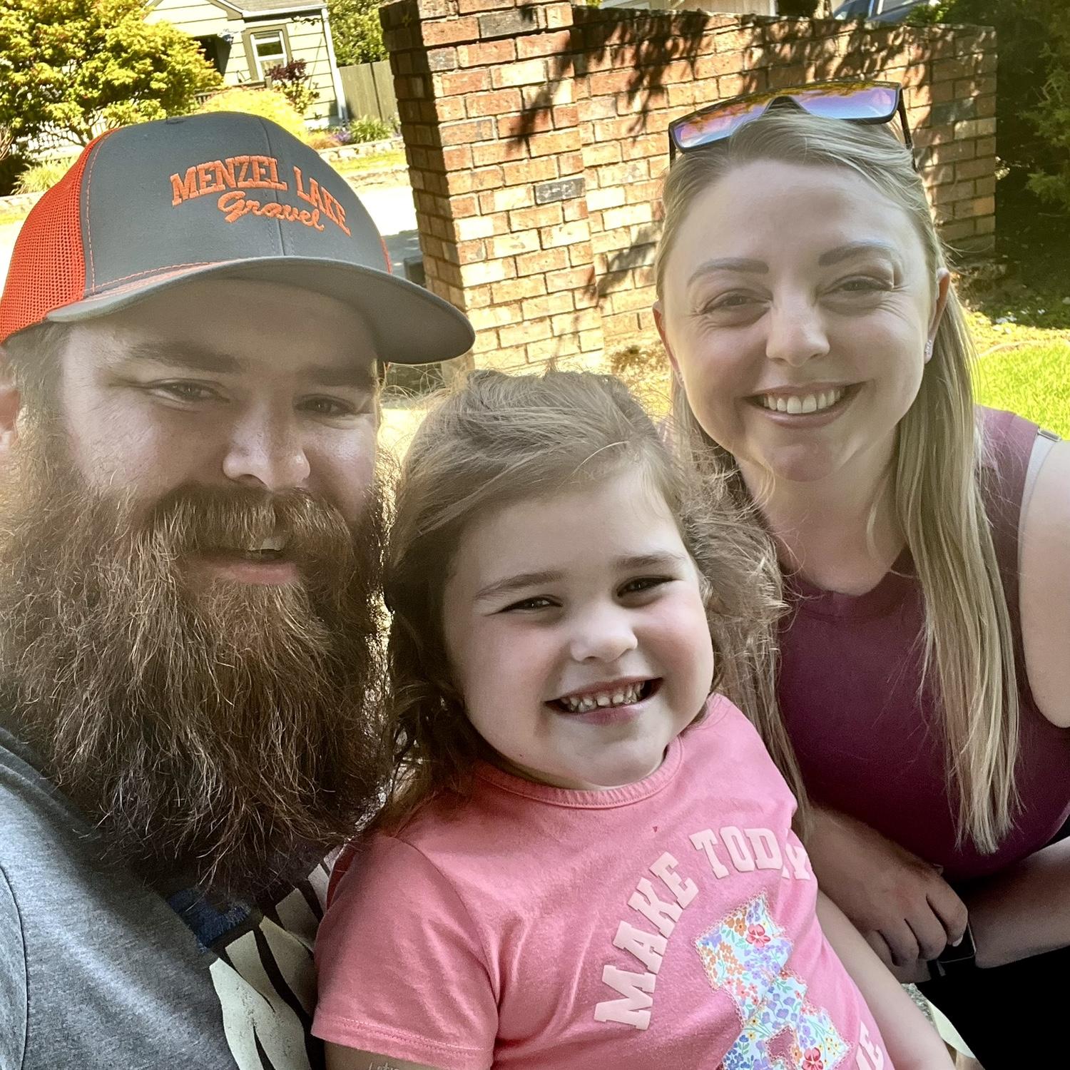 Playing outside for McKenna's 5th birthday.