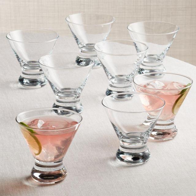 Boxed Cocktail Glasses, Set of 8