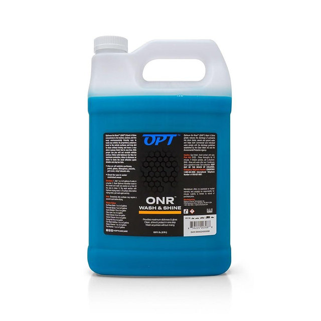 Optimum No Rinse Wash and Shine - ONR Car Wash, 1 Gallon, New Formula Version 5, Safe on Paint, Coatings, Wraps, and Interior, Rinseless Wash provides an Eco Friendly Car Wash Option