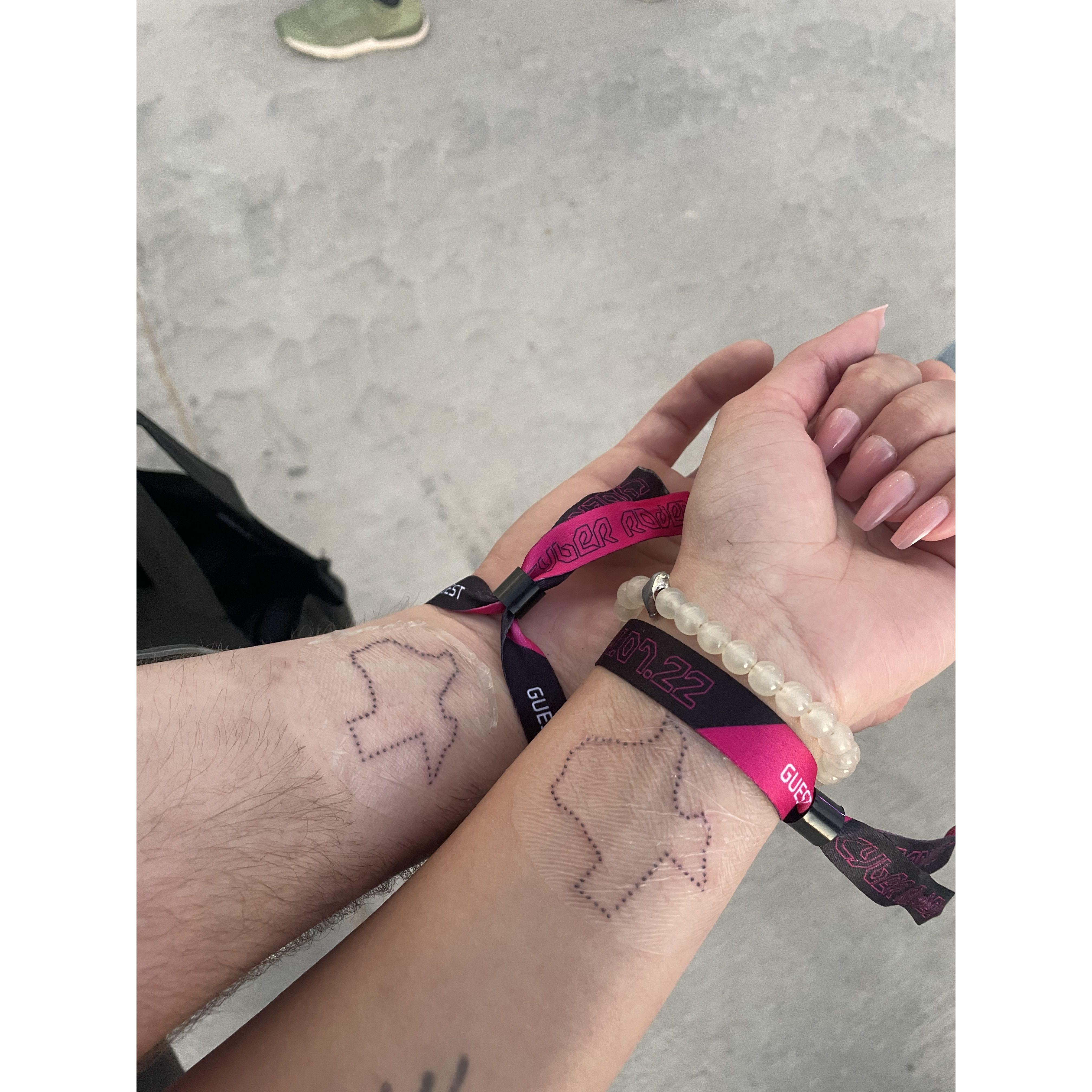 Our first matching tattoos!