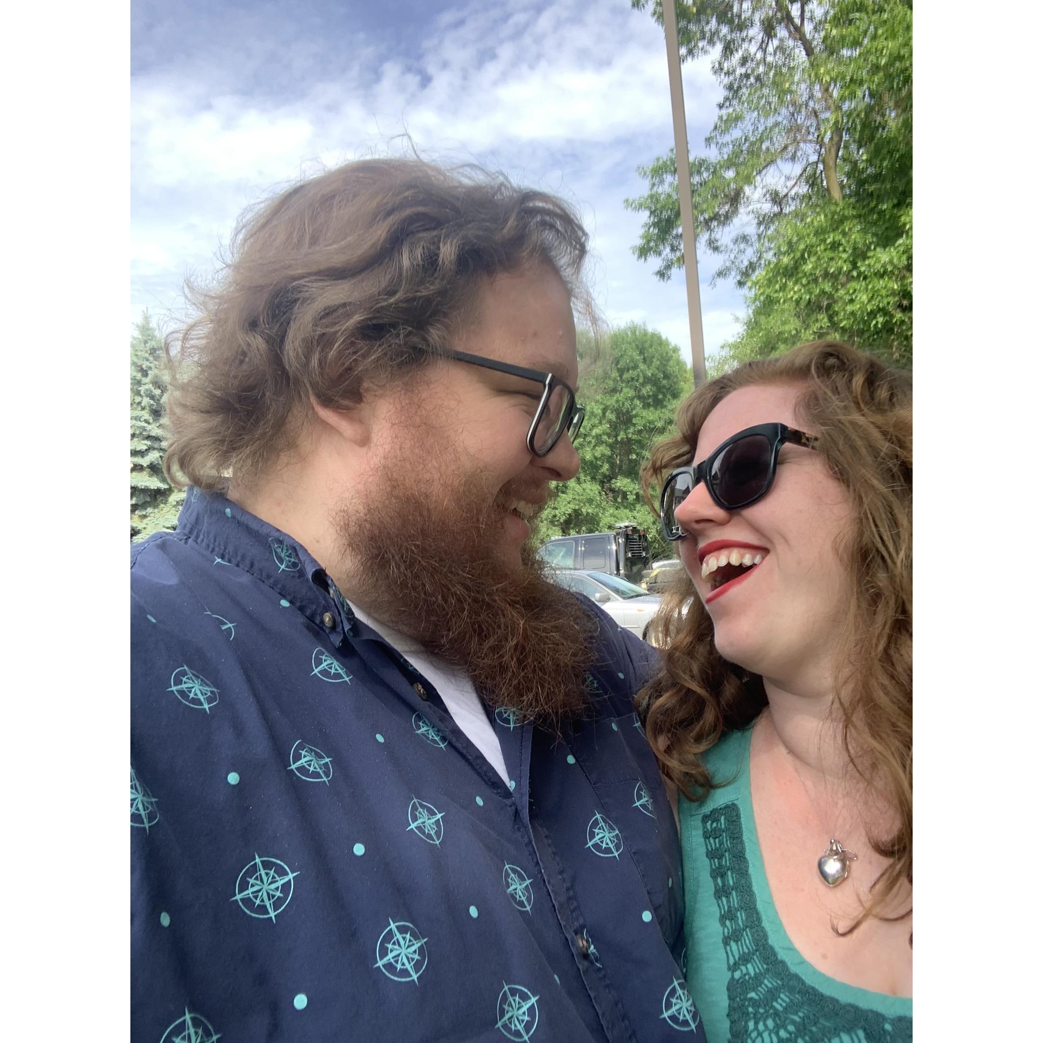 Celebrating our one year dating anniversary