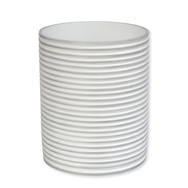Bruges Wastebasket in White/Grey