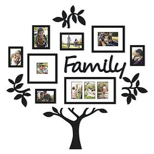 Wallverbs™ - WallVerbs™ 13-Piece "Family" Tree Set in Black