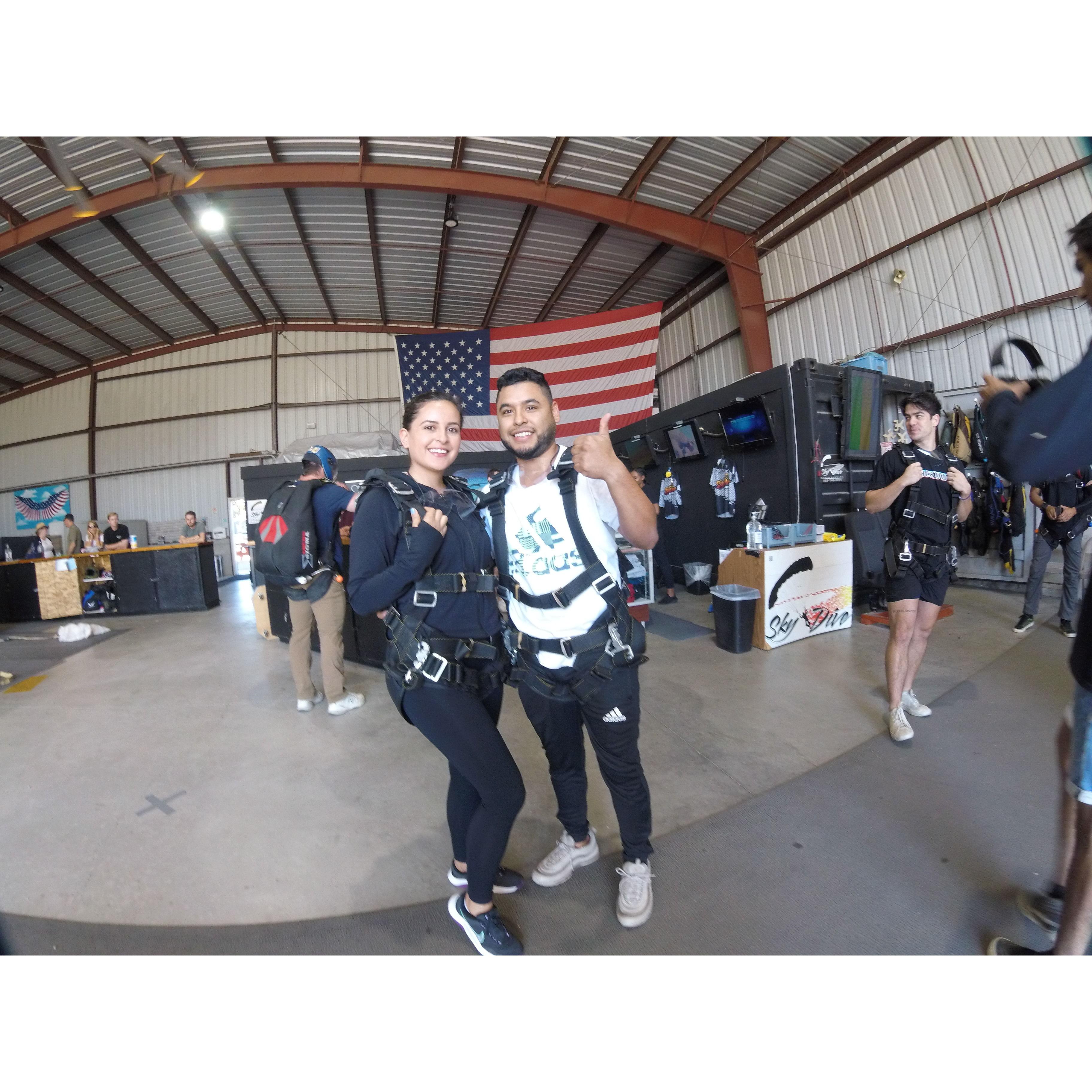 Skydiving in Santa Barbara, 2023.