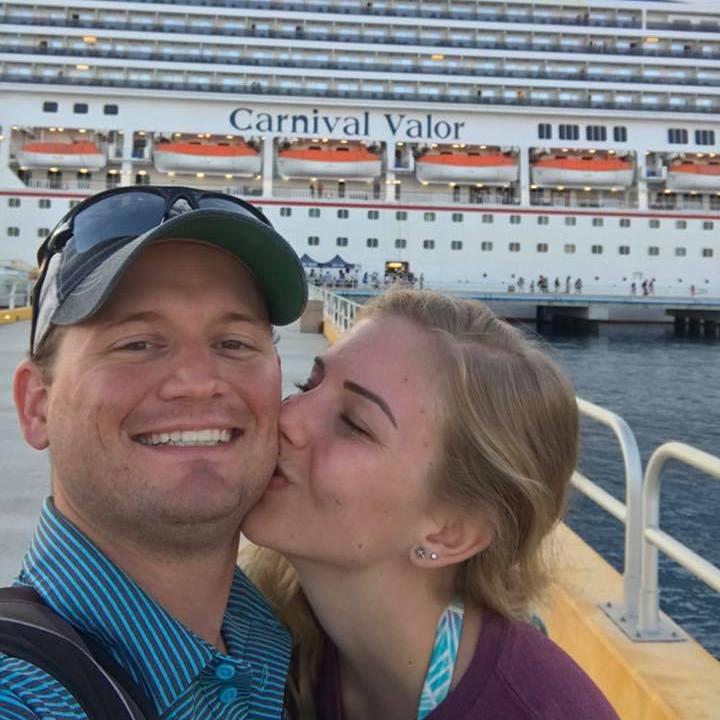 Just docked in Cozumel! Diana's first time out of the US.